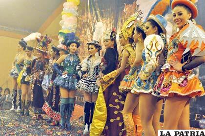 Finalistas que participarán para elección de la Predilecta del Carnaval 2014