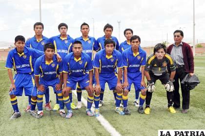El equipo de San Lorenzo que participa en el torneo de la AFO
