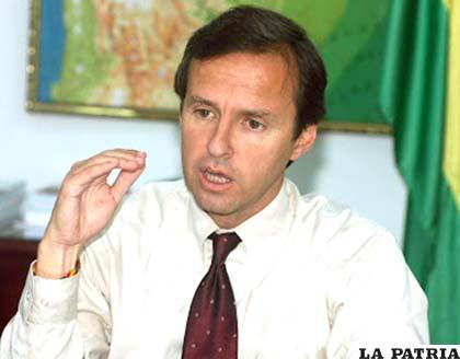 Jorge Quiroga, expresidente de Bolivia