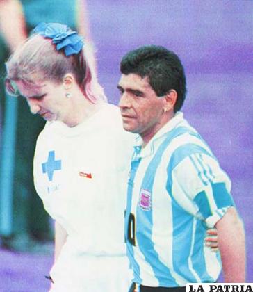 Diego Maradona hace 20 años