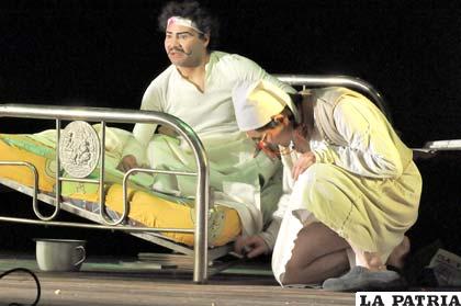 Omar Fuertes en una de sus últimas presentaciones teatrales