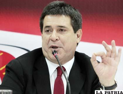 Horacio Cartes, presidente de Paraguay