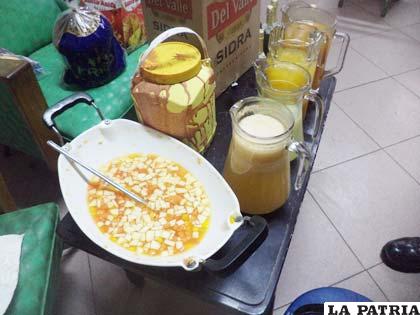 Alimentos que iban a ser parte del desayuno