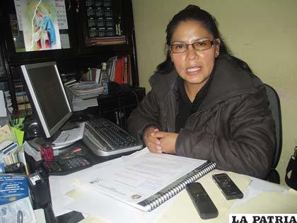 La directora de Régimen Penitenciario, Sandra Soto