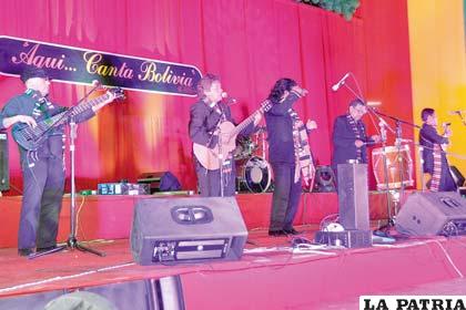 Savia Andina, uno de los grupos que participó del Festival de la Canción Boliviana