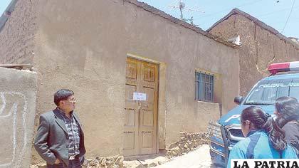 La casa donde fue asesinada la anciana