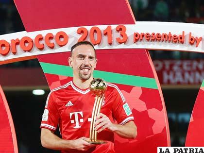 Frank Ribery además fue elegido como el mejor en el Mundial de Clubes