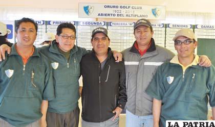 Golfistas que participaron en el Abierto del Altiplano