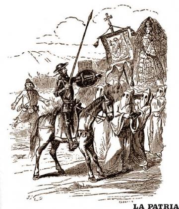 Imagen de Don Quijote de la Mancha y el fiel Sancho Panza