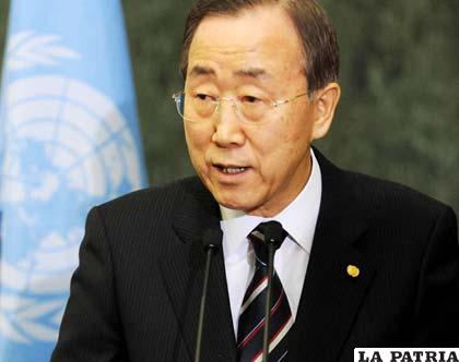 Ban Ki-moon, secretario general de la Organización de las Naciones Unidas (ONU)