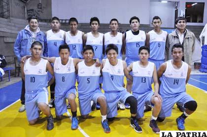 La selección de Oruro que participó en el torneo nacional