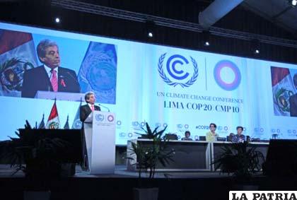 La cumbre mundial de Naciones Unidas sobre el cambio climático (COP20) se realiza en Lima, Perú