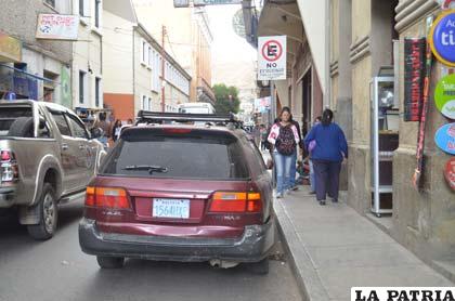 El conductor no observó la señal de tránsito