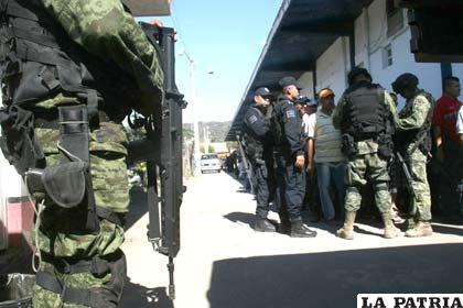 Control policial y militar en Michoacán