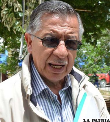El candidato por “Arriba Oruro”, Carlos Sandy