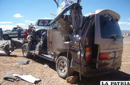 Víctimas fatales a consecuencia de accidentes en carretera