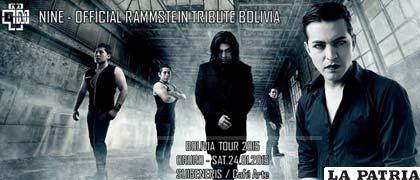 El grupo Nine promociona su concierto tributo a Rammstein