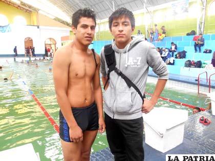 Los nadadores Zenteno y Andia