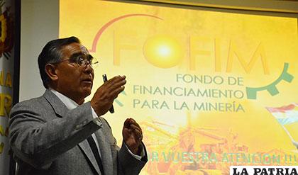 El director del Fofim, Carlos Escóbar brindó la información en conferencia de prensa /APG
