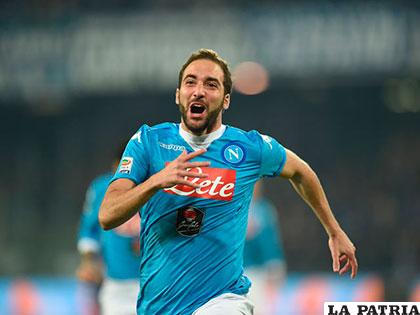 La celebración de Gonzalo Higuaín /foxsportsla.com