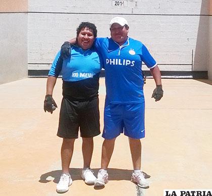 Gustavo Cayoja junto a Armando Condarco