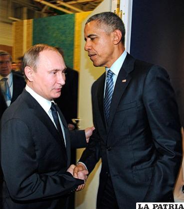 Obama y Putin en el encuentro en París /eluniversal.com.mx