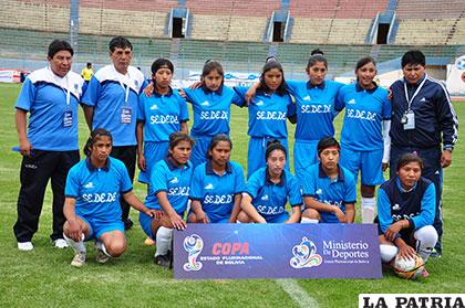 La selección orureña en damas que comenzó ganando