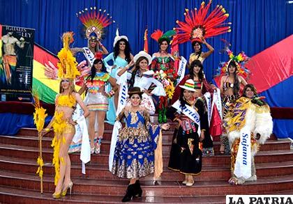 Candidatas a la Belleza Transformista Bolivia 2015