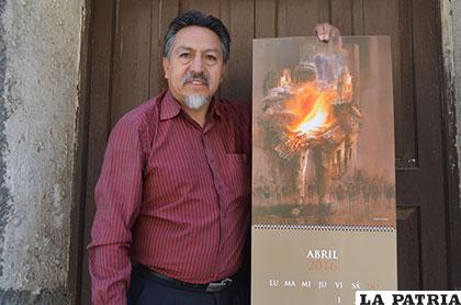 José Rodríguez muestra su calendario artístico 2016