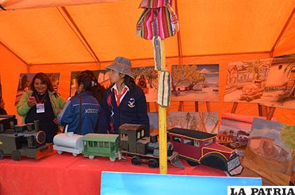 Trabajos expuestos en durante la jornada turística