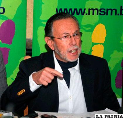 El ex jefe del Movimiento Sin Miedo, Juan Del Granado /ABI