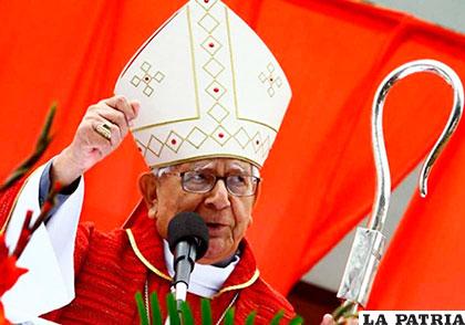 El cardenal Julio Terrazas denunció hechos delictivos que provocó que tenga enemigos /ABI