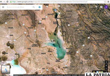Mapa digital que hoy difunde Google Maps, pero no esta a corde a la realidad