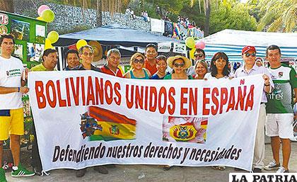 Compatriotas bolivianos en España