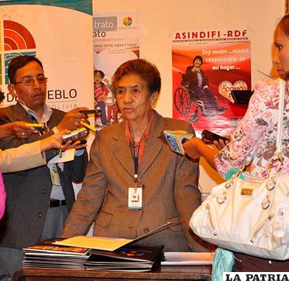 La representante de la Defensoría del Pueblo en Oruro realizó evaluación de la gestión que ya concluye