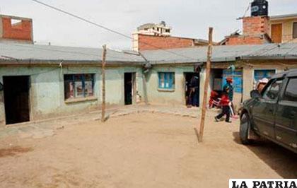 La casa que sufrió el robo