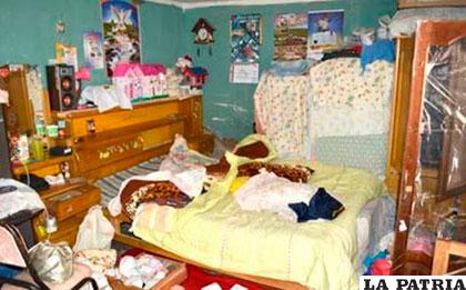 Los antisociales destrozaron todo en el interior de una de las habitaciones