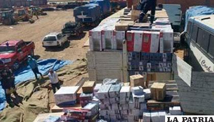 La mercadería abandonada en poder de las autoridades