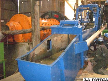 El lugar donde trabajaban en Huanuni