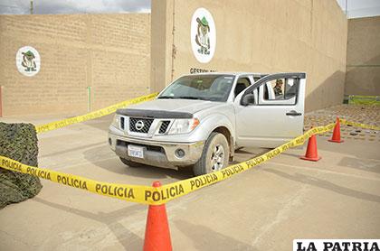 El vehículo secuestrado en el operativo