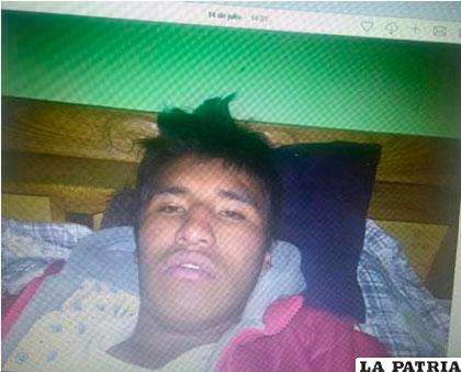 La fotografía que se sacó el autor con el celular de la víctima