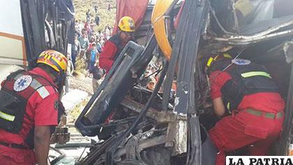 Las labores de rescate fueron intensas