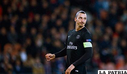 El sueco Zlatan Ibrahimovic, capitán del PSG