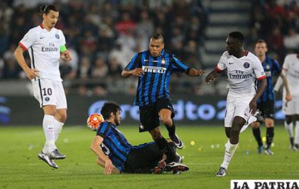 La acción del partido que disputaron PSG y el Inter de Milán /marca.com