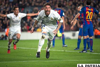 Sergio Ramos anotó el gol del empate para Real Madrid en el final del partido