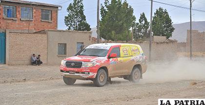 Rolando Careaga, en plena competencia, arribó a Oruro imprimiendo velocidad