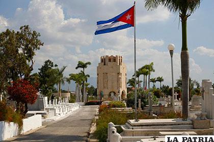 El mausoleo del prócer independentista José Martí, en el cementerio Santa Ifigenia, donde descansarán los restos de Fidel Castro