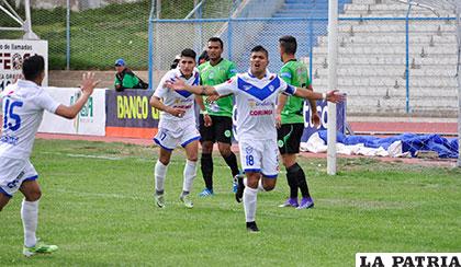 Gabriel Ríos, autor del segundo gol de los 