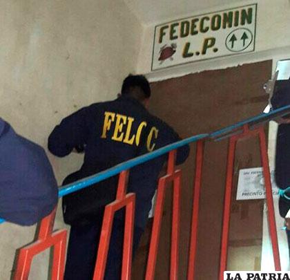 Fedecomin La Paz fue precintada con motivos investigativos tras la muerte de Illanes /Radio Fedecomin