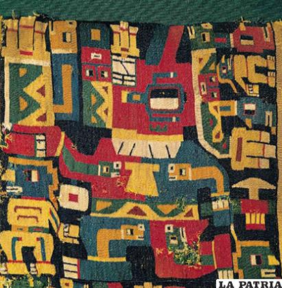 Finísimos tejidos con trama tiahuanacota de la cueva de Pulacayo